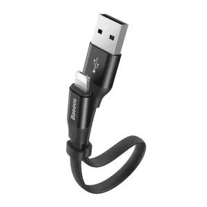 Baseus Nimble 2-in-1 Portable USB/Lighting Powerbank Cable 2A 0.23M Black (CALMBJ-01)