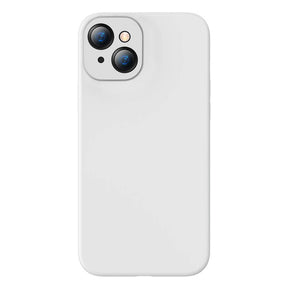 Baseus Liquid Gel Case Soft Flexible Rubber Cover for iPhone 13 (iPhone 13 6.1 inch White) ARYT000302