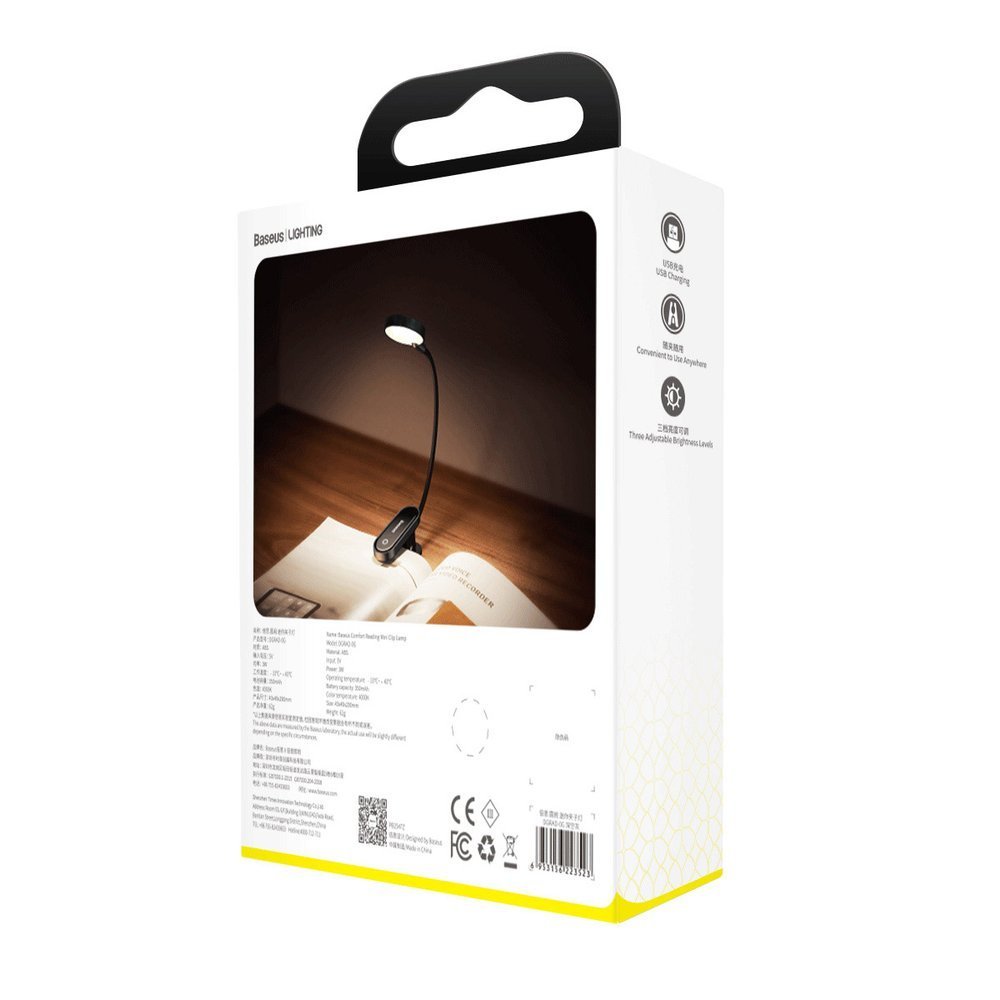 Baseus Mini lamp LED lamp With Clip Gray (DGRAD-0G)