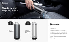 Baseus Capsule Cordless Portable Vacuum Cleaner For Car, Home & Office Black (CRXCQ01-01)
