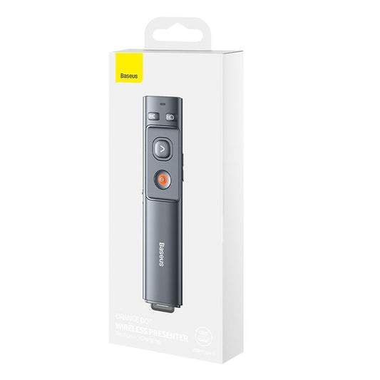 Baseus Orange Dot laser pointer remote control for PC presentation with built-in battery gray (WKCD000013)