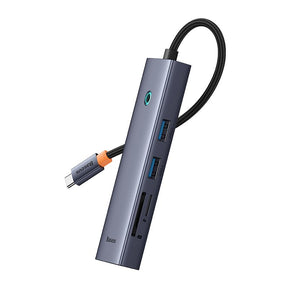Baseus Flite Series 7-Port HUB Docking Station 4K Fast Charging with Card Reader Function B00052805813-00