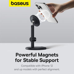 Holder Baseus Magnetic Desktop Phone Stand MagPro (black) B10564100121-00