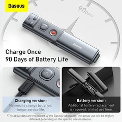 Baseus Orange Dot laser pointer remote control for PC presentation with built-in battery gray (WKCD000013)